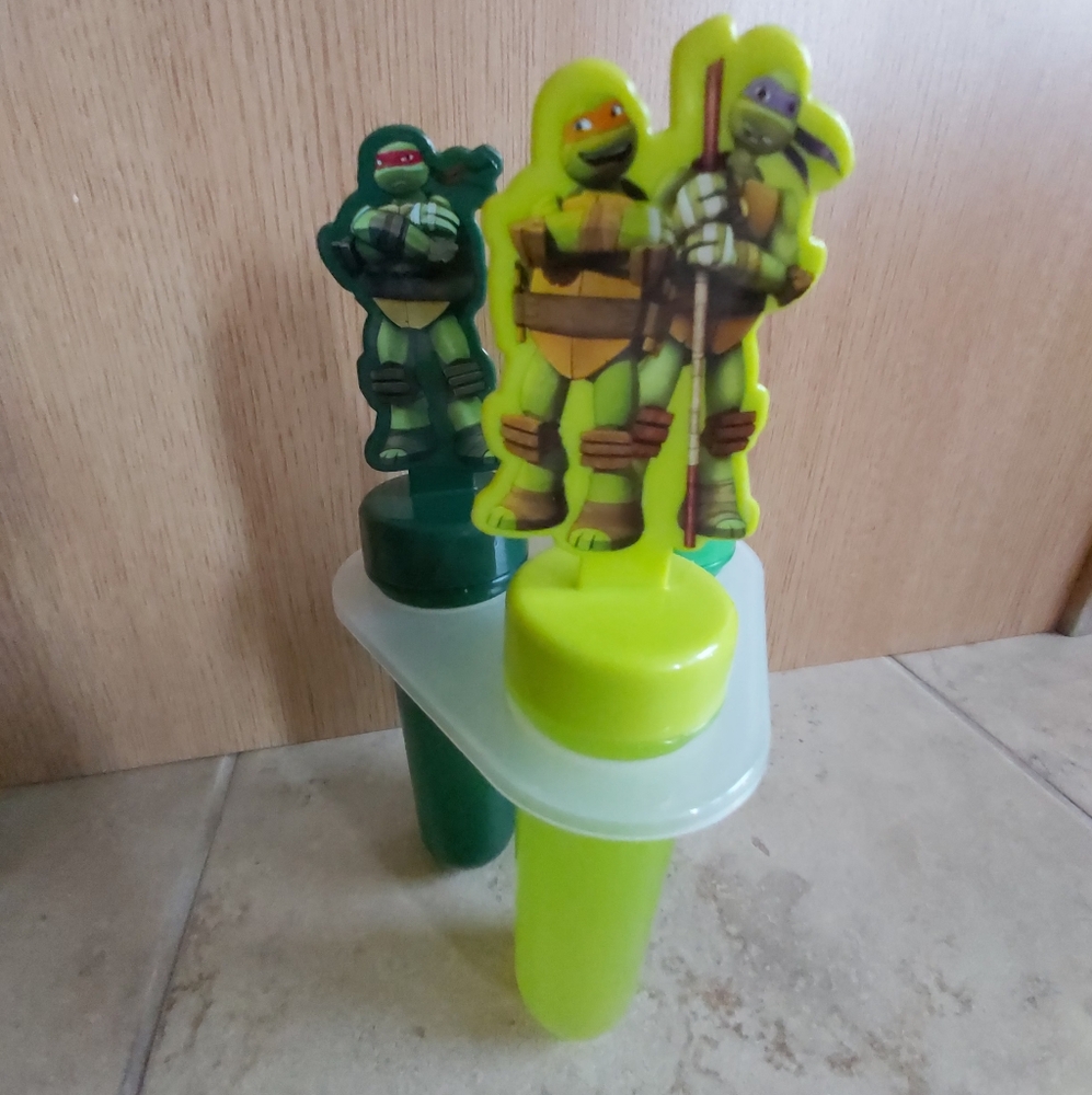 Green Teenage Mutant Ninja Turtles Ice Pop Molds - Picture 2 of 4